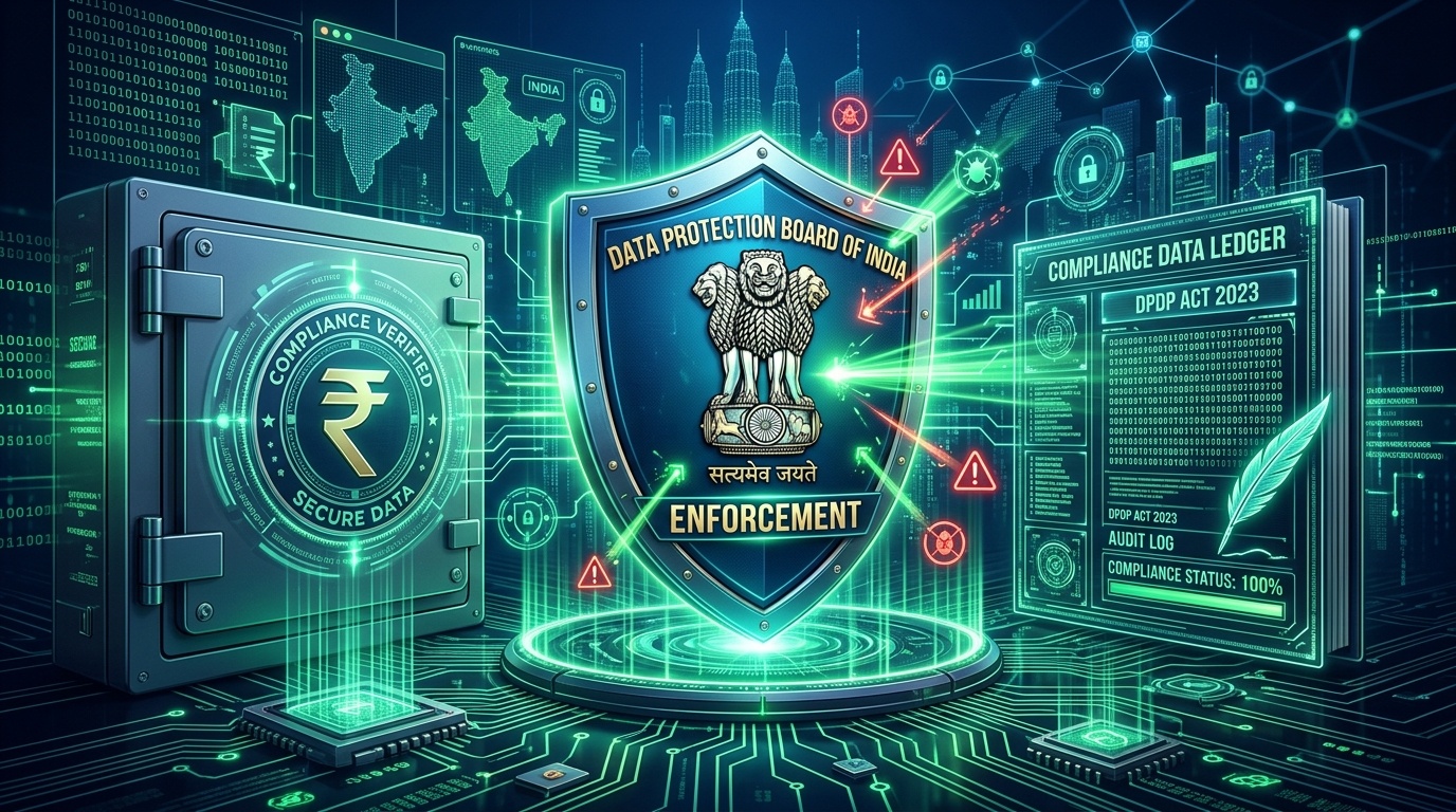 Editorial illustration for Data Protection Board of India Initiates First Formal Inquiries: Significant Data Fiduciaries Face Up to ₹250 Crore Penalties for Security Auditing Failures